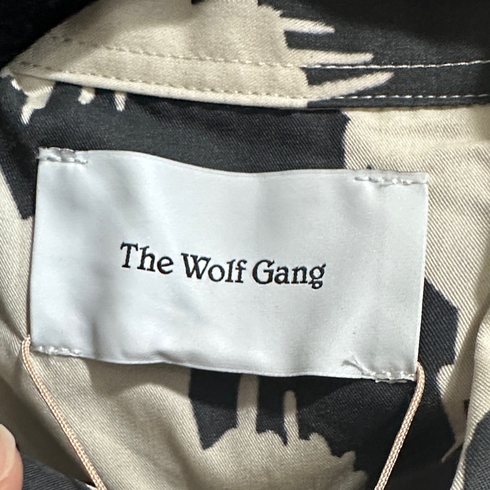 The wolf Gang Black and White Women's Button Down Shirt - Picture 3 of 12